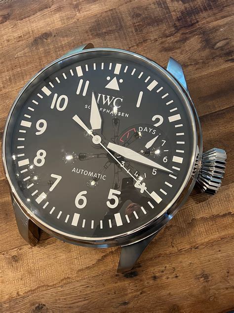 iwc big pilot wall clock|iwc schaffhausen woodland watch.